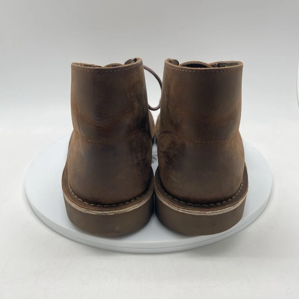 Clarks Bushacre Boots Mens 10.5 M Brown Casual Chukka Preppy Ankle‎ Shoes 15522